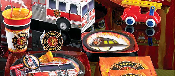 Firefighter Party Supplies For Kids Birthday Party Themes At Mtrade